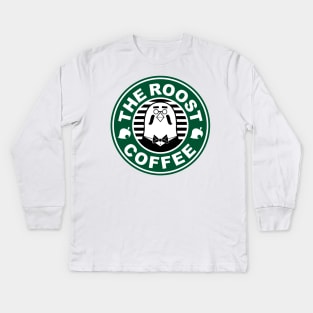 the roost coffee - brewster Kids Long Sleeve T-Shirt